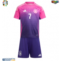 Otroški Nogometni dresi Nemčija Kai Havertz #7 Gostujoči EP 2024 Kratek Rokav (+ Kratke hlače)